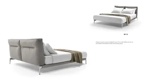 Simple Elegant Minimalist Double Bed