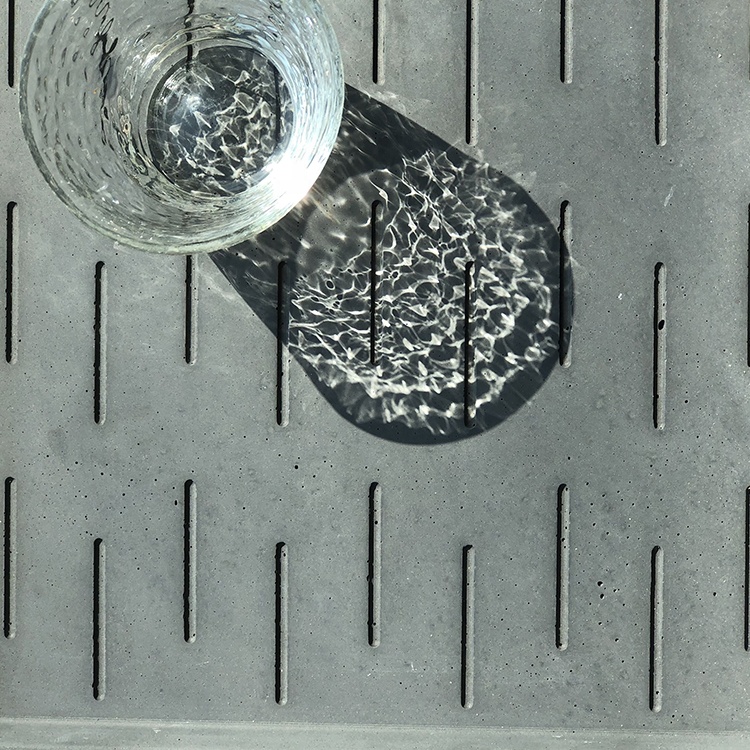 New design storage and finishing combination suit design cement concrete tray organizer plates