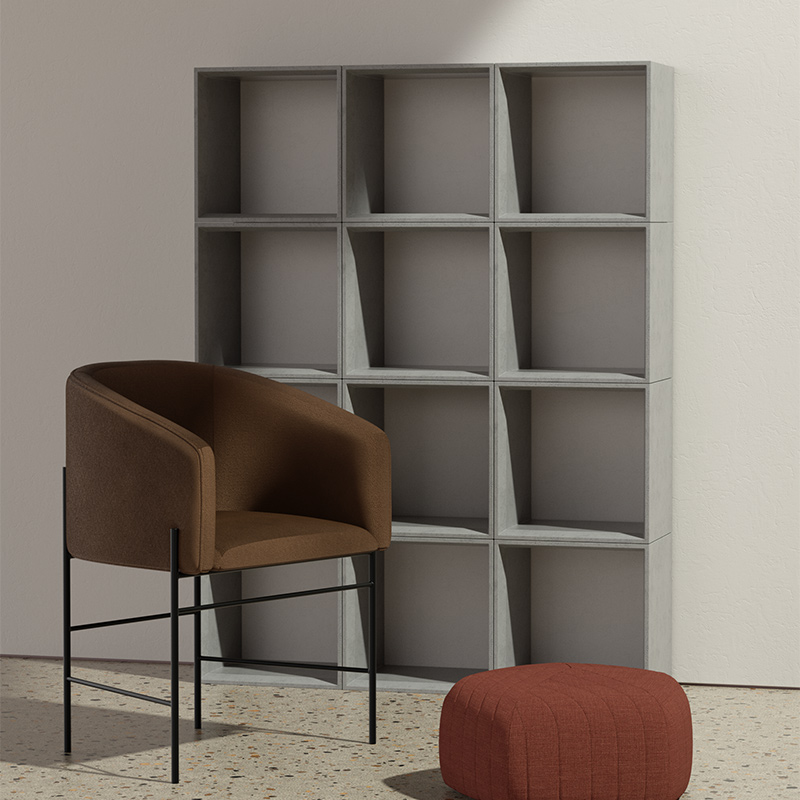 Popular trends interior home decoration office apartment living room bedroom furniture concrete shelf shelves