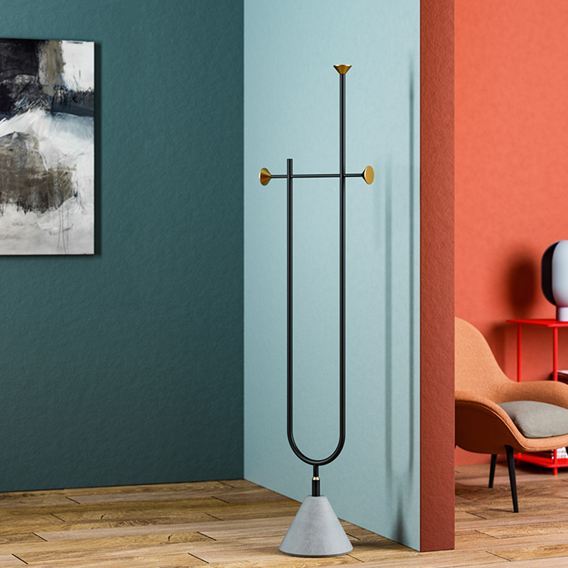 Luxury fashion minimalism eco-friendly interior furniture multi-functional floor coat racks