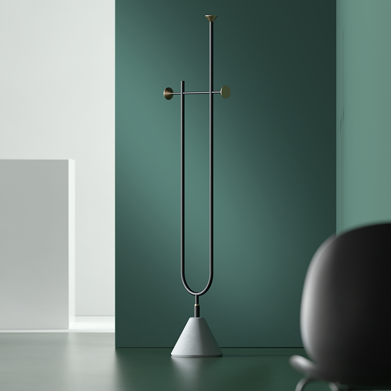 Luxury fashion minimalism eco-friendly interior furniture multi-functional floor coat racks