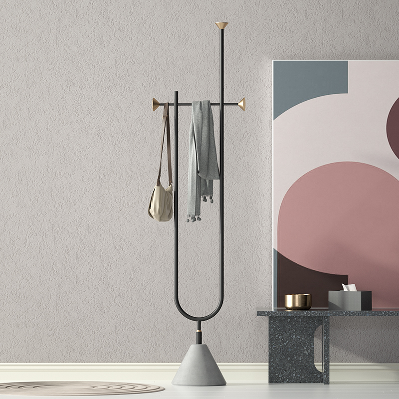 Luxury fashion minimalism eco-friendly interior furniture multi-functional floor coat racks
