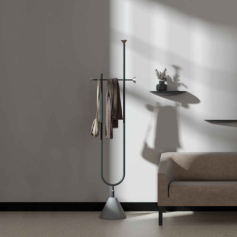 Luxury fashion minimalism eco-friendly interior furniture multi-functional floor coat racks