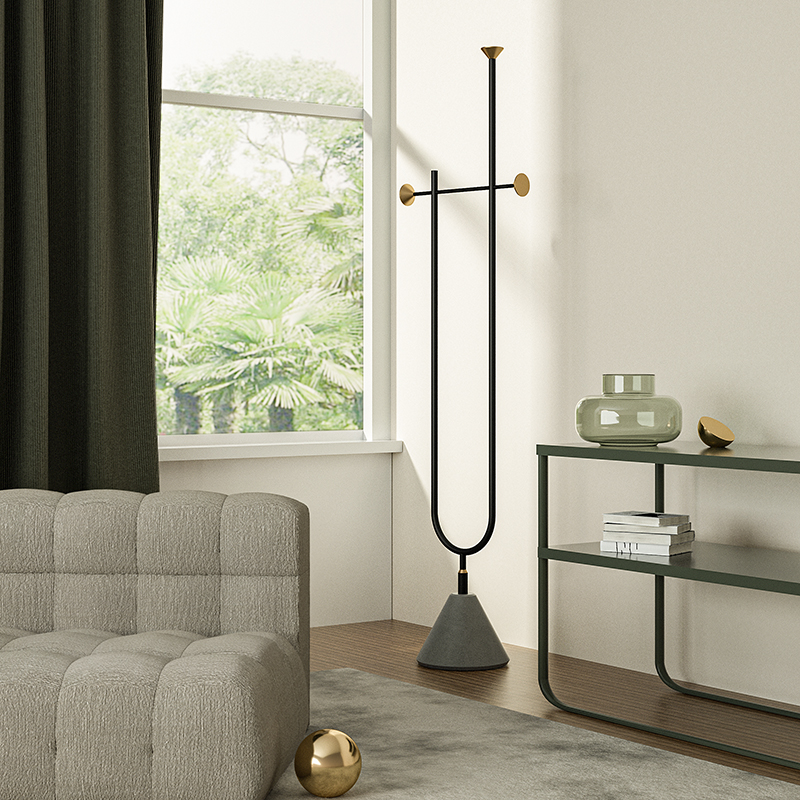 Luxury fashion minimalism eco-friendly interior furniture multi-functional floor coat racks