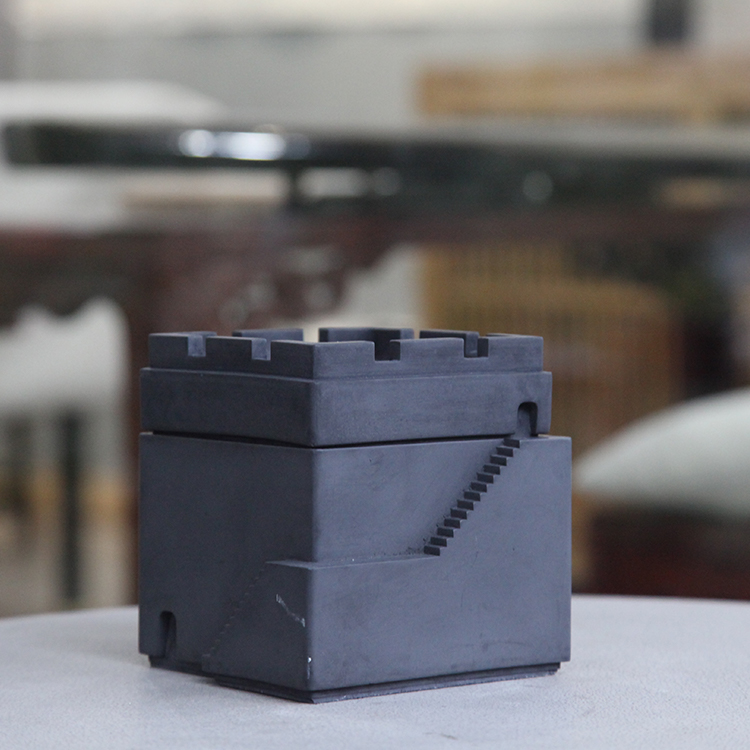 Manufacturer hotel bar office Cement luxury cigar ashtray custom logo ash tray black cute fancy