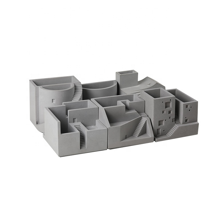 Concrete color custom micro architecture office storage desktop decoration
