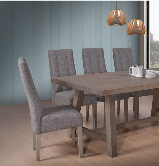 Luxembourg Elm Dinning Table and Chair