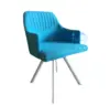 Simple and graceful fabric dining chair DC6114