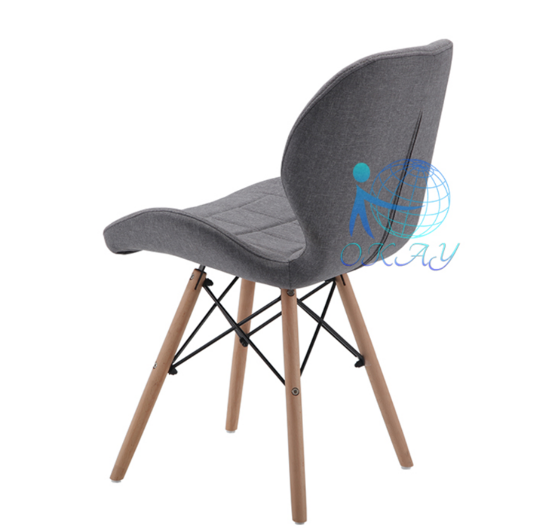 Comfortable wood color design legs dining chair DC6125-1