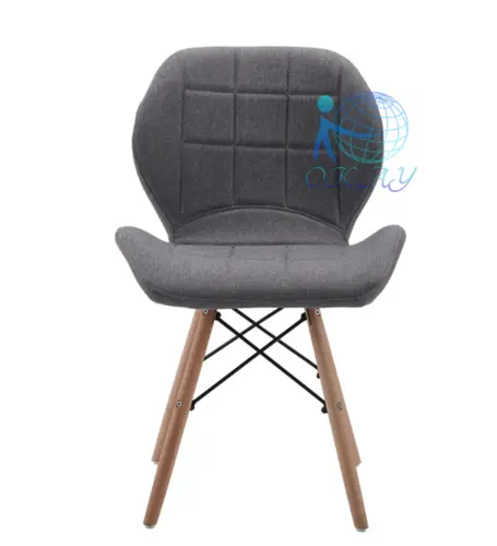 Comfortable wood color design legs dining chair DC6125-1