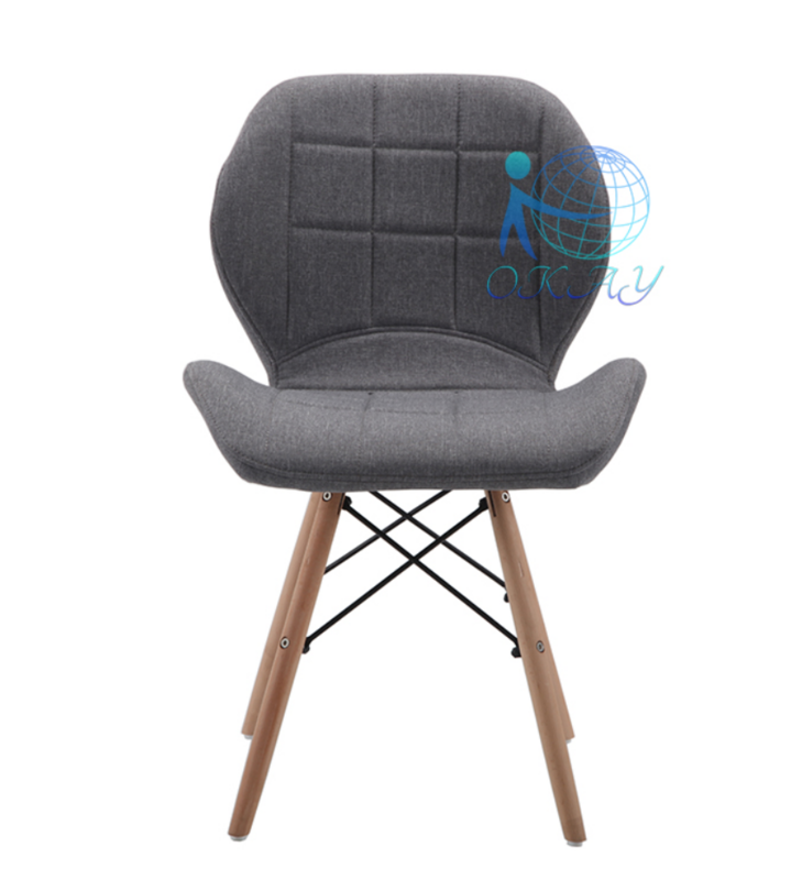 Comfortable wood color design legs dining chair DC6125-1