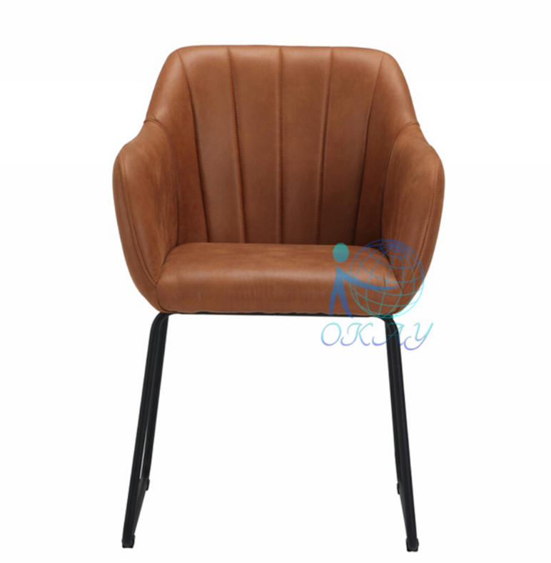 Manufacture modern fabric dining armchair OKC-1091