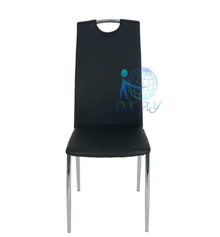 new mode pu leather chrom metal dining chair  DC119