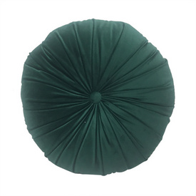 Dark Green Petal-shaped Pillow