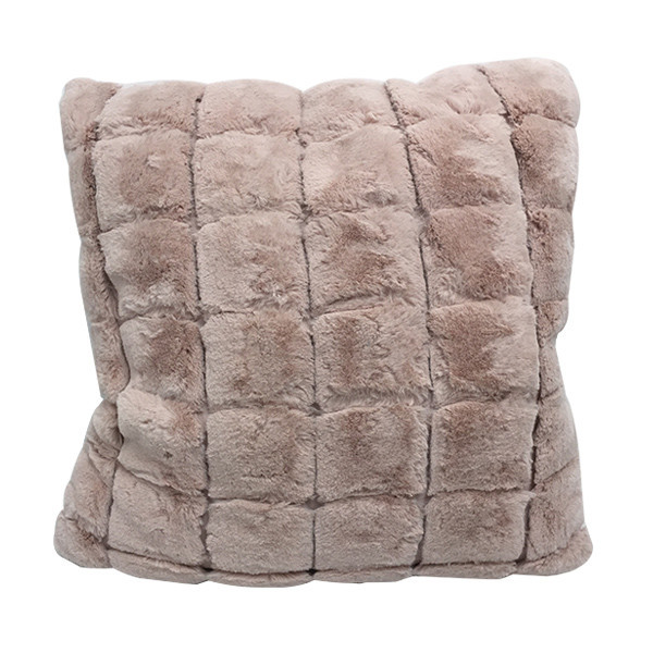 Pink Plush Throw Pillow