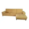 Small space sectional leather sofa