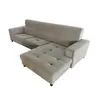 Small space sectional leather sofa