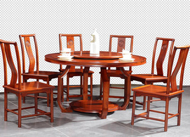 Round tables and chairs