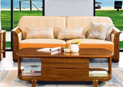 A101 golden sandalwood sofa 6-Piece set