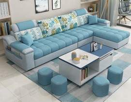 Living Room Modern Style Furniture Sets Design Fabric Corner Sofa Lounge Sectional Velvet Sofa Luxury Sofa