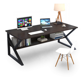 2020 Hot Selling Walnut Wooden Office Computer Table Desk Modern Home Office Desks