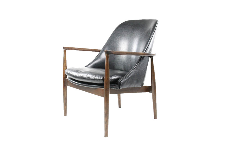 PRS-CW076 Modern Gray Leather Single Chair