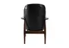 PRS-CW038 Modern Black Leather Single Chair