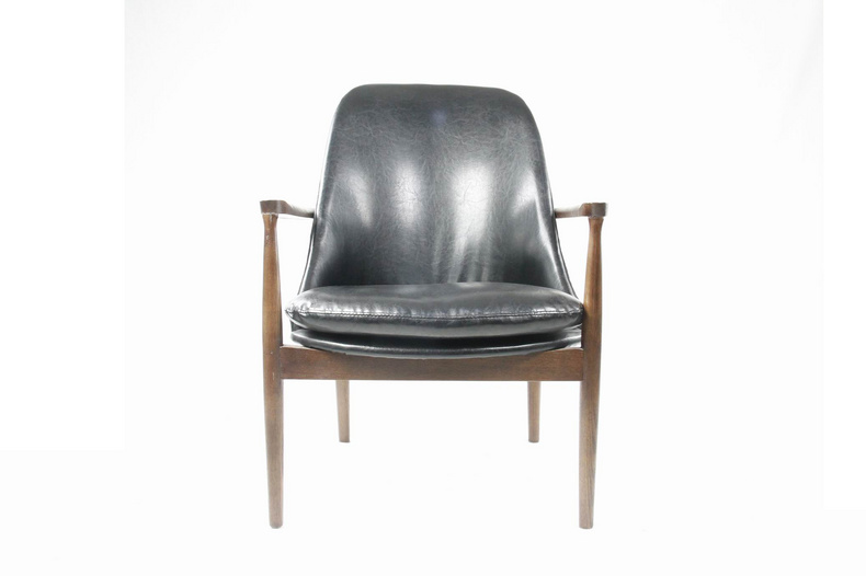 PRS-CW076 Modern Gray Leather Single Chair