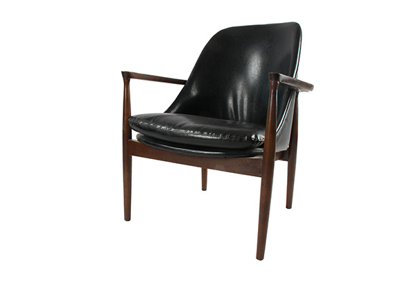 PRS-CW038 Modern Black Leather Single Chair