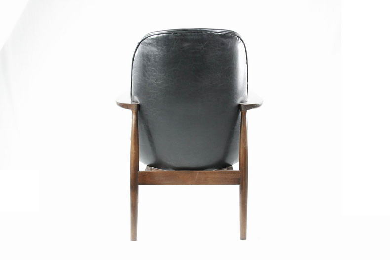 PRS-CW076 Modern Gray Leather Single Chair