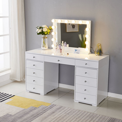 2021 New Arrival Wholesale Dressing Table With LED Mirror