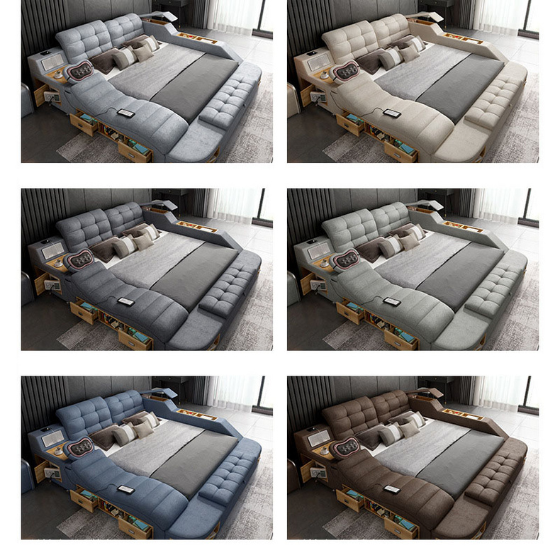 2021 Hot Sale High Tech Cloth Fabric Massage Smart  Bed
