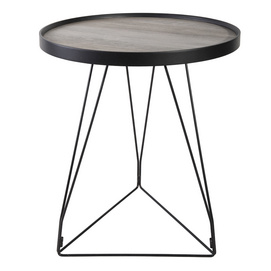JF1150KD-P5+MB Side table combination of light brown and black