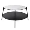 JF1132KD-X4+MB Coffee table  combination of white and black