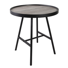 JF1153KD-P5+MB Side table combination of light brown and black