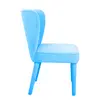 Modern indoor furniture blue flannel restaurant dining chair