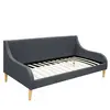 1195 Small Home Style Living Spaces Daybed Bedroom Furniture Linen Fabric Sofa Day Bed