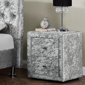 931 Cheap Fabric 2-Drawer Nightstand, Beside Table for bedroom
