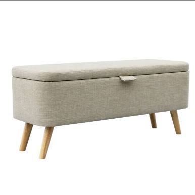 2020 WSS956 Modern Design High Quality Nightstand with Ottaman in Linen