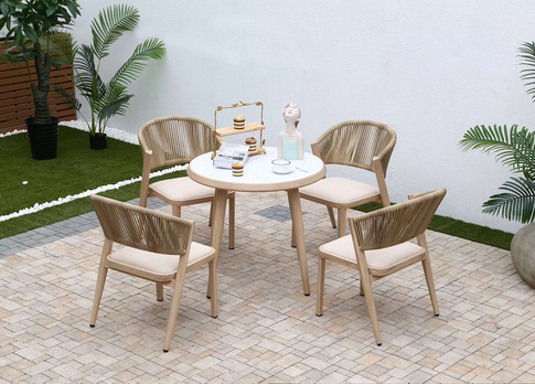 Outdoor chair and table dining set