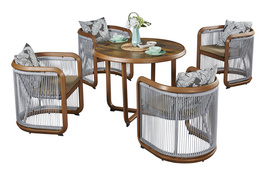 Outdoor dining set chair and table