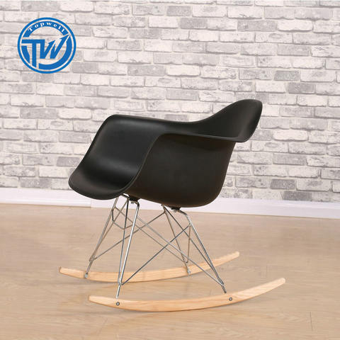 DC-6084  Modern Simple Armrest Middle Back Leisure Plastic Rocking Chair