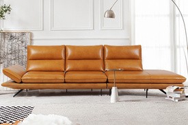 10493  Light Luxury Leather Sofa Bed