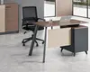 Modern office desk MFC chipboard office furniture desk computer with side cabinet work desk