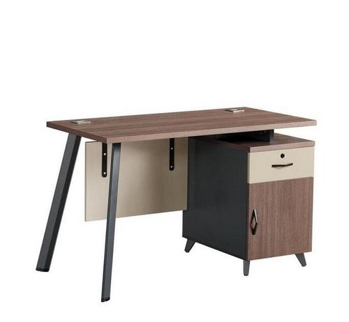 Modern office desk MFC chipboard office furniture desk computer with side cabinet work desk