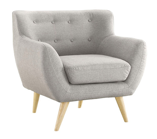 LD-2202 Grey Fabric Armchair