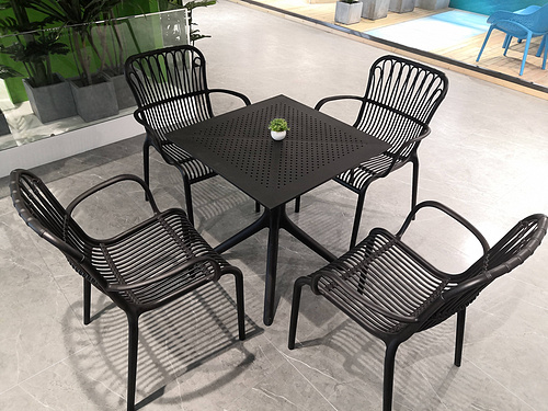 comfortable plastic rattan chair PP-788