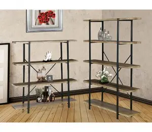 Open shelving for storage and display
