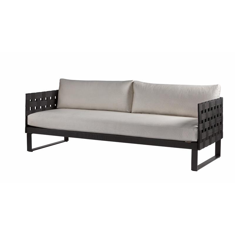 BLACK KOMFY 3-SEAT SOFA