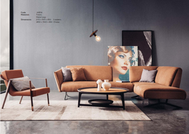 JHB114 Nordic Style Classical Fbric L-shaped Corner Sofa